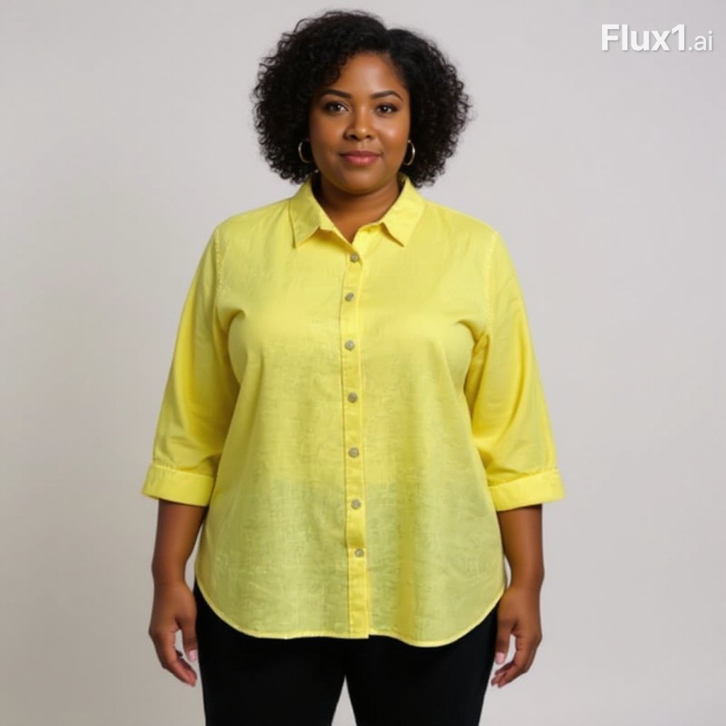 Chico's Yellow Linen Pre-Owned Ladies Top - Size XL