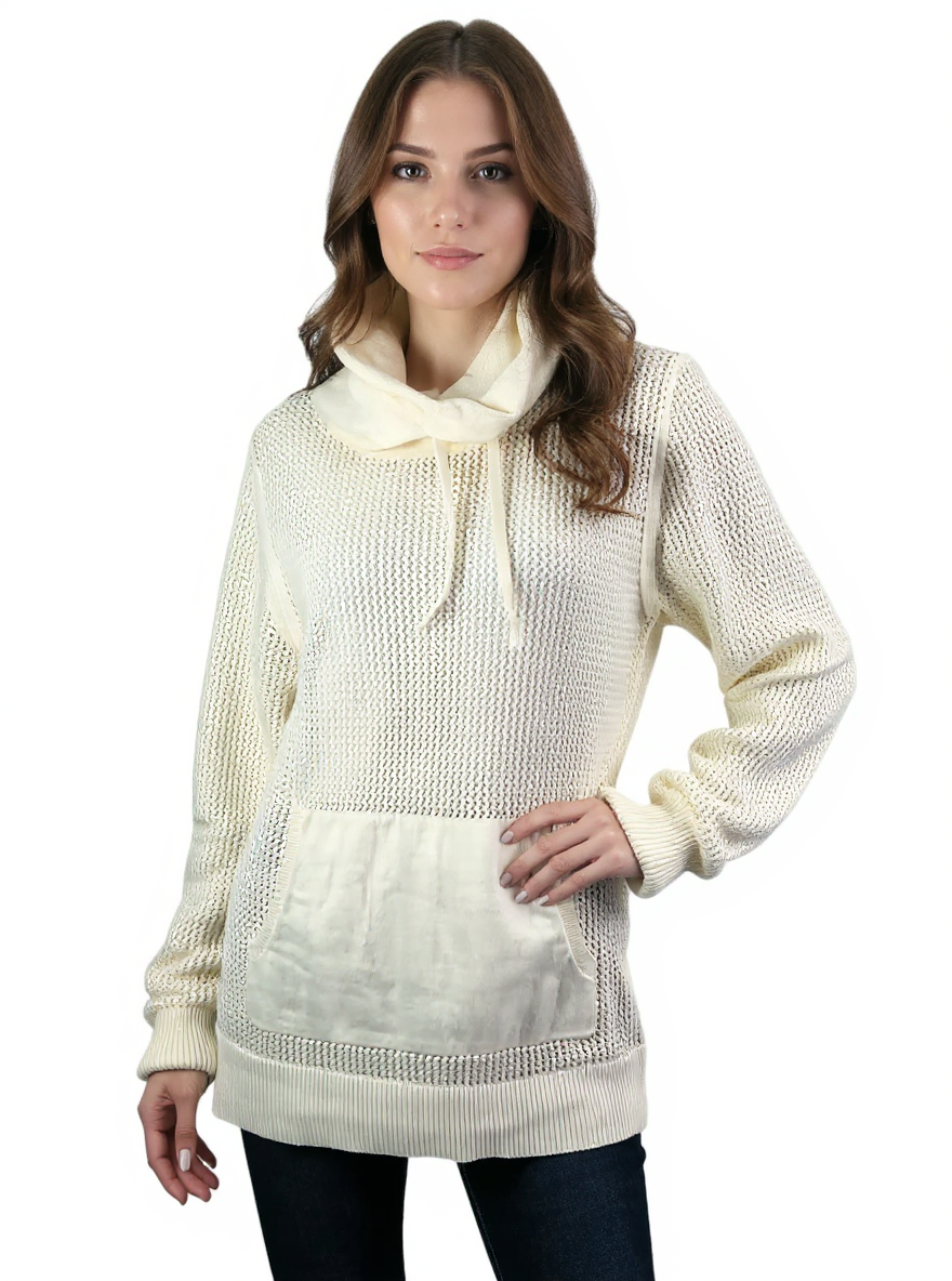 T by Talbots Cream Pre-Owned Ladies Top - Size Large