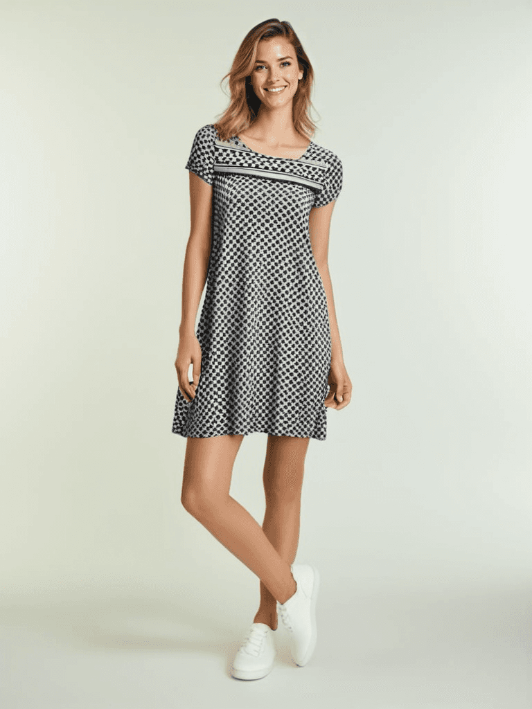 Max Studio Black/White Pre-Owned Ladies Dress - Size XS - Margaret’s Fine Consignment