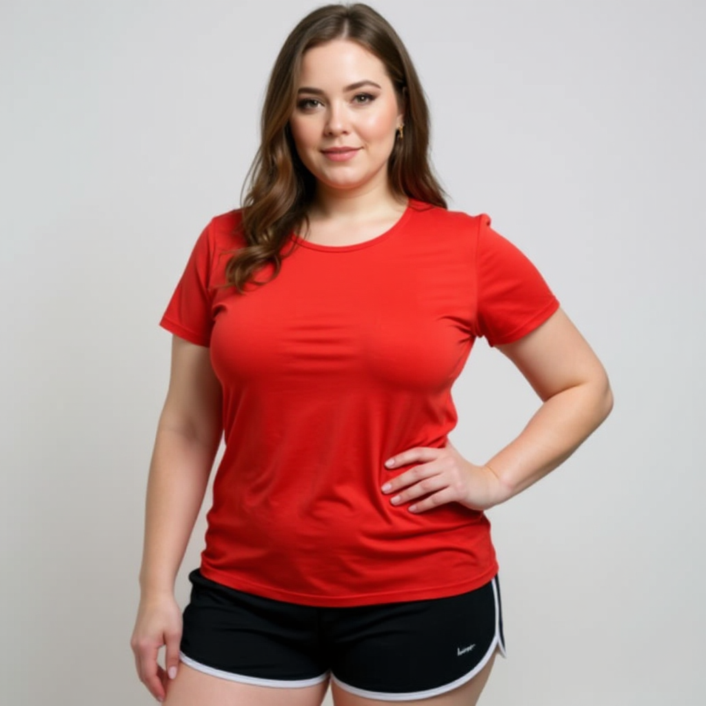 Lauren Red Solid Pre-Owned Ladies New with Tags Top - Size XL