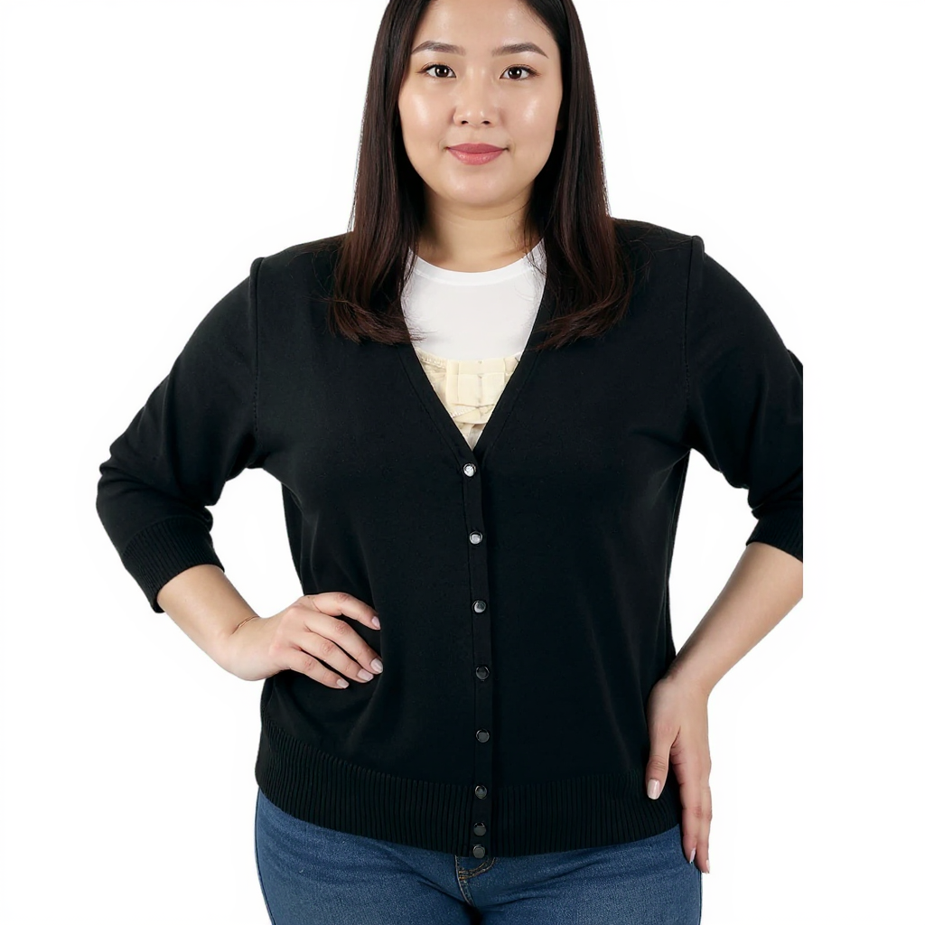 Ann Taylor Black Solid Pre-Owned Ladies Shrug - Size Large