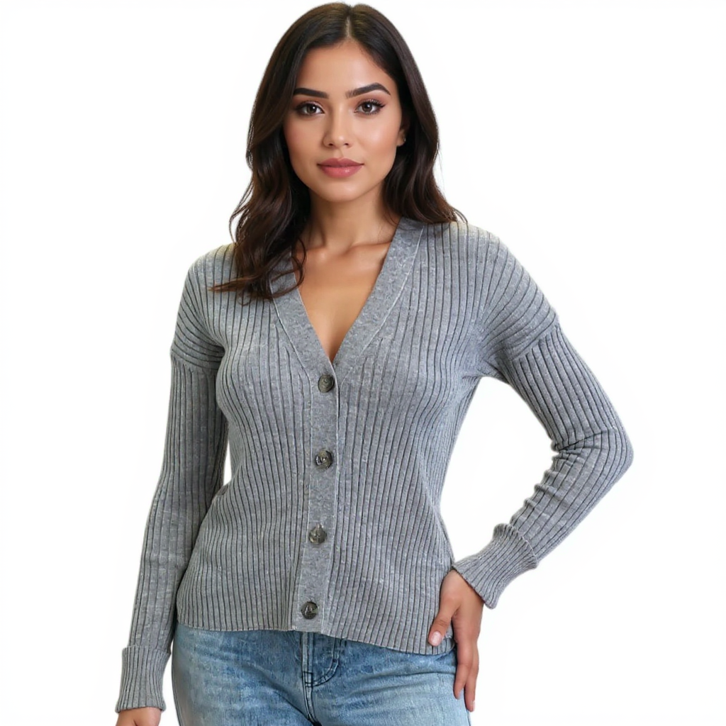 Banana Republic Gray Ripped Pre-Owned Ladies Top - Size XS