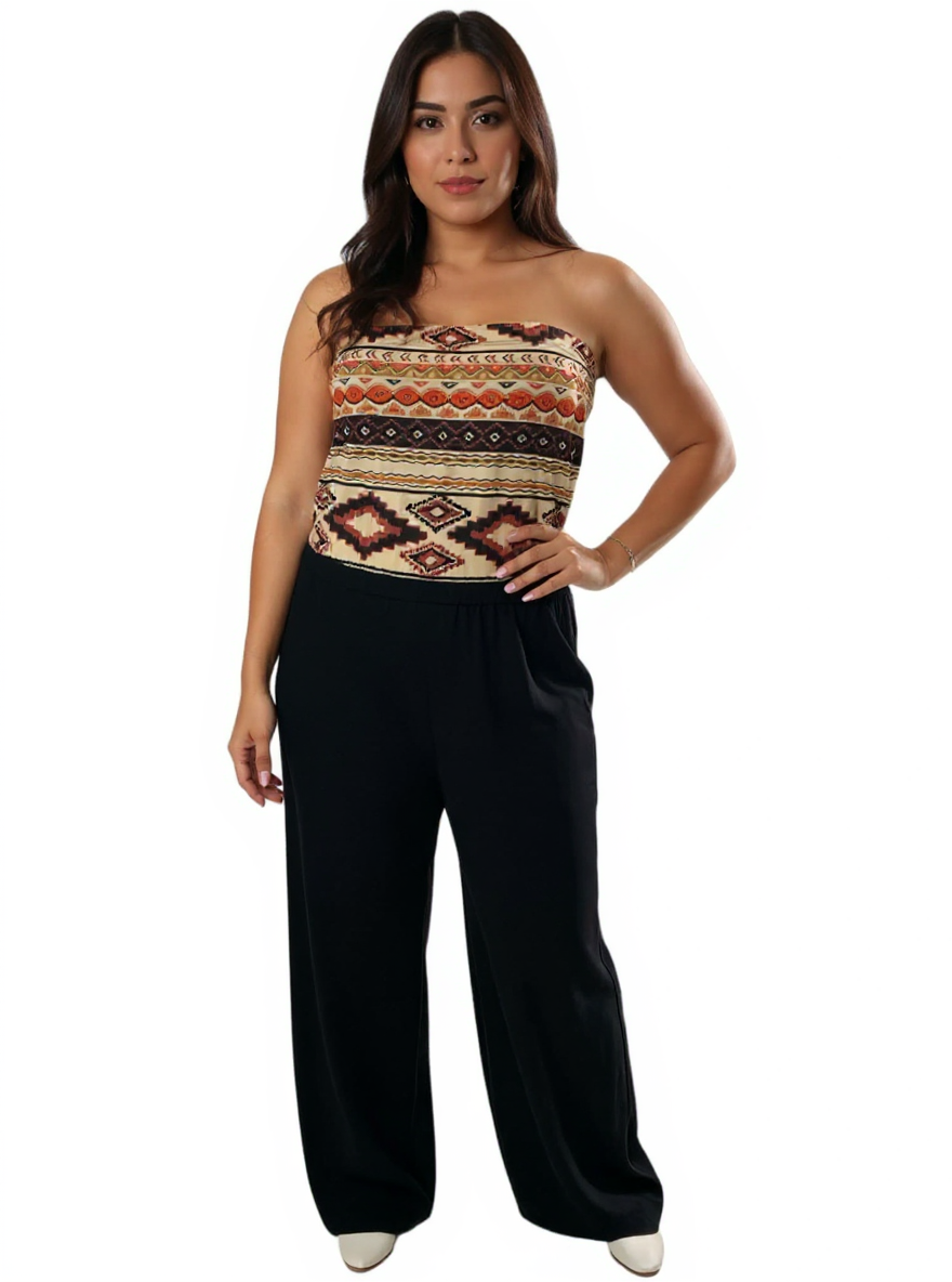 Liberty Love Black/Tan/Orange Aztec Pre-Owned Ladies - Size XL