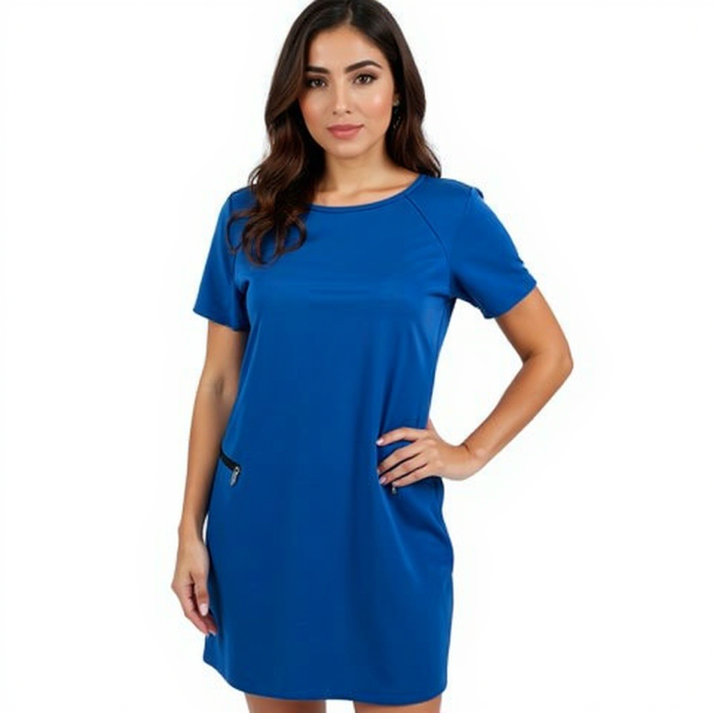 Ann Taylor Blue Sold Ladies Pre-Owned Dress - Size Small