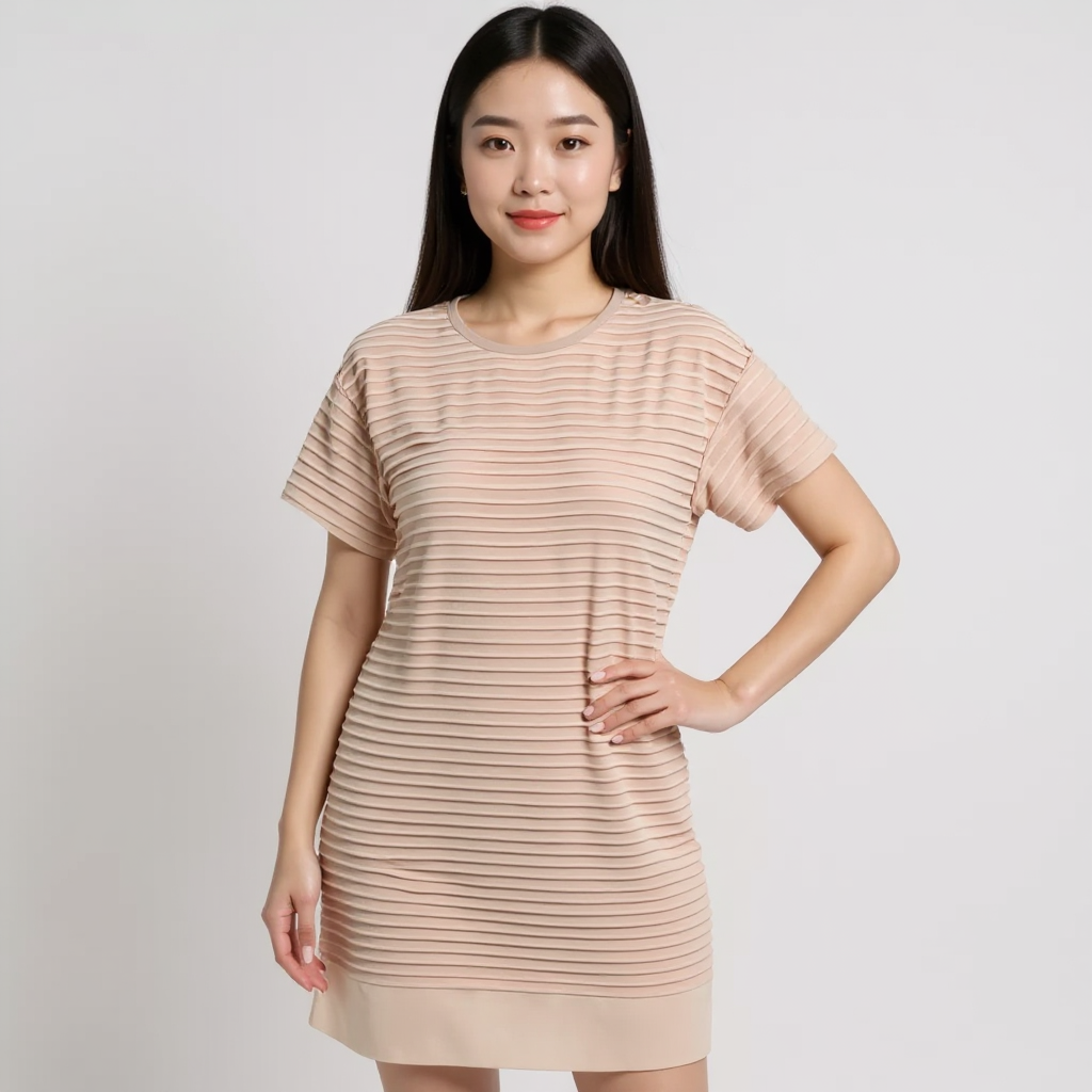 J Crew Blush Solid Pre-Owned Ladies Dress - Size 4