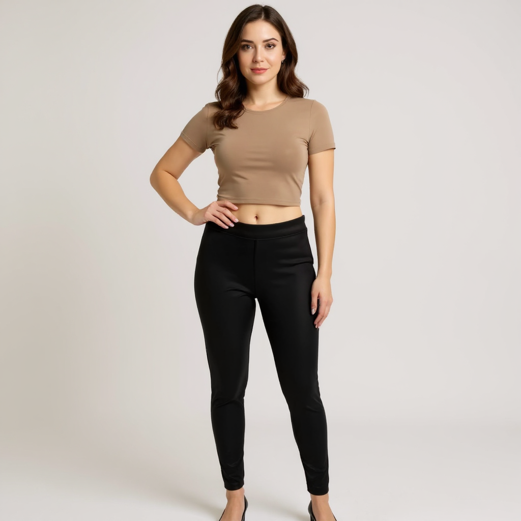Express Black Solid Pre-Owned Ladies Pants – Size Medium