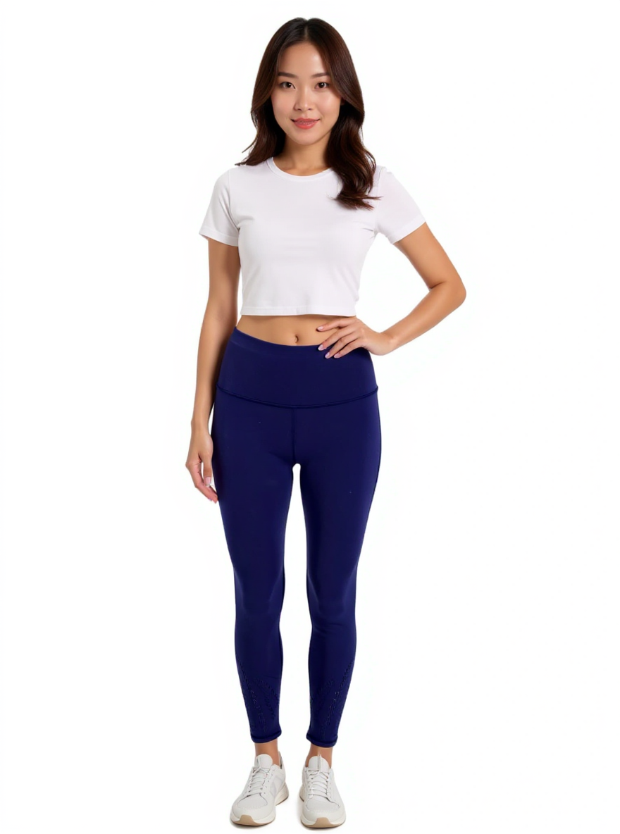 Athleta Purple Solid Pre-Owned Ladies Pants - Size Small