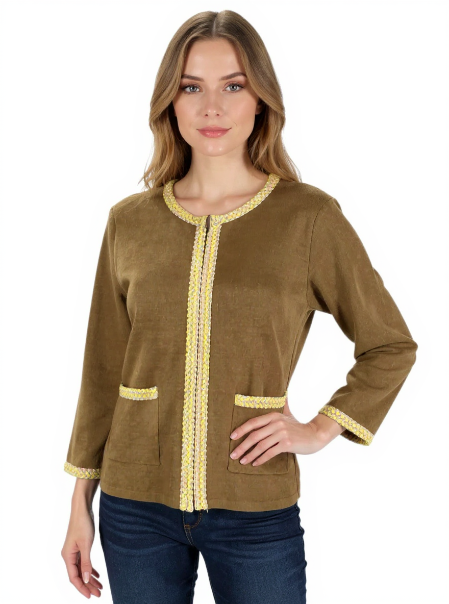 Doncaster Brown Pre-Owned Ladies Top - Size Medium