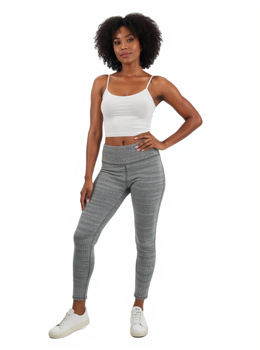 Kyodan Gray Print Pre-Owned Ladies Pants - Size Petite Small
