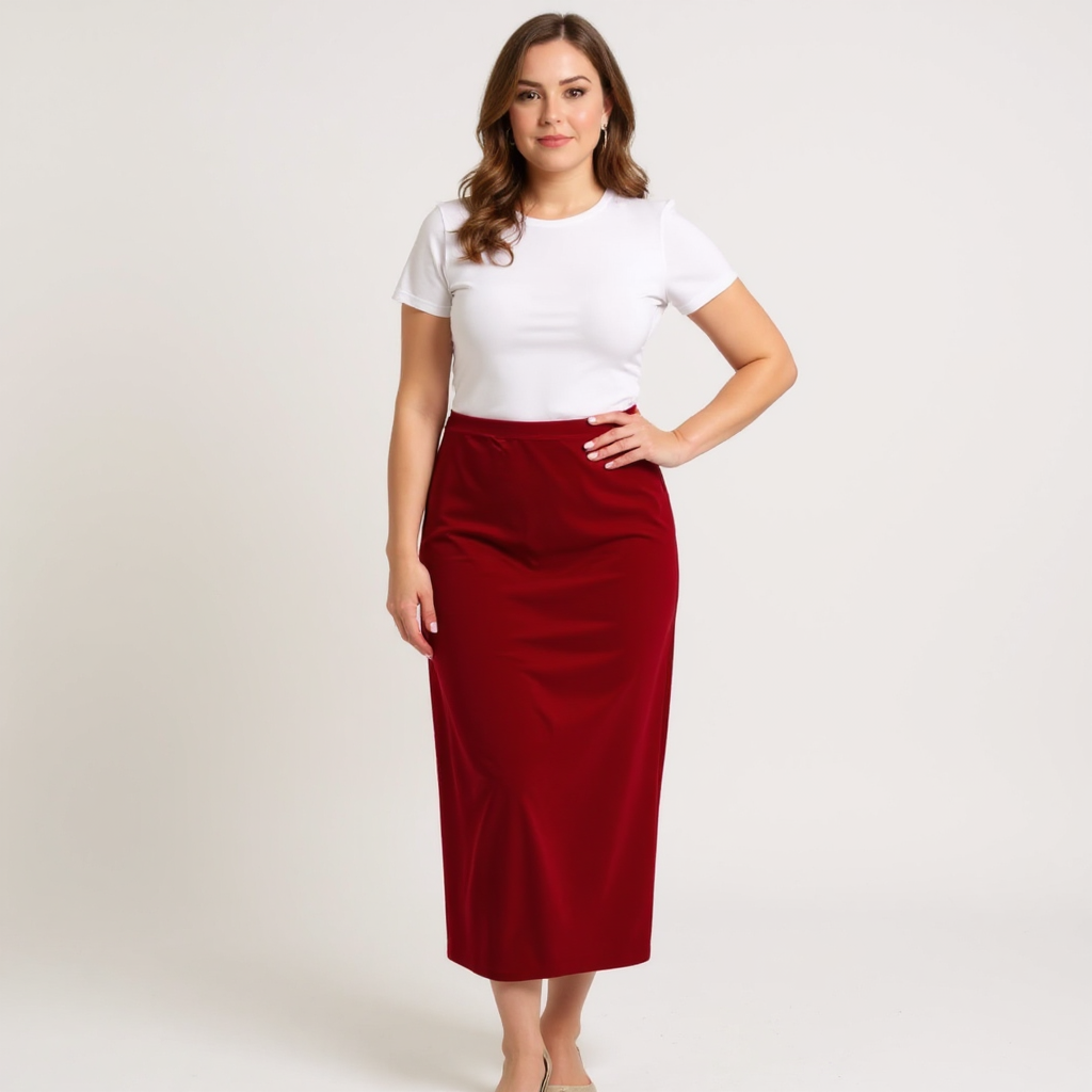 Jaime S Red Velvet Pre-Owned Ladies New with Tags Skirt - Size Medium