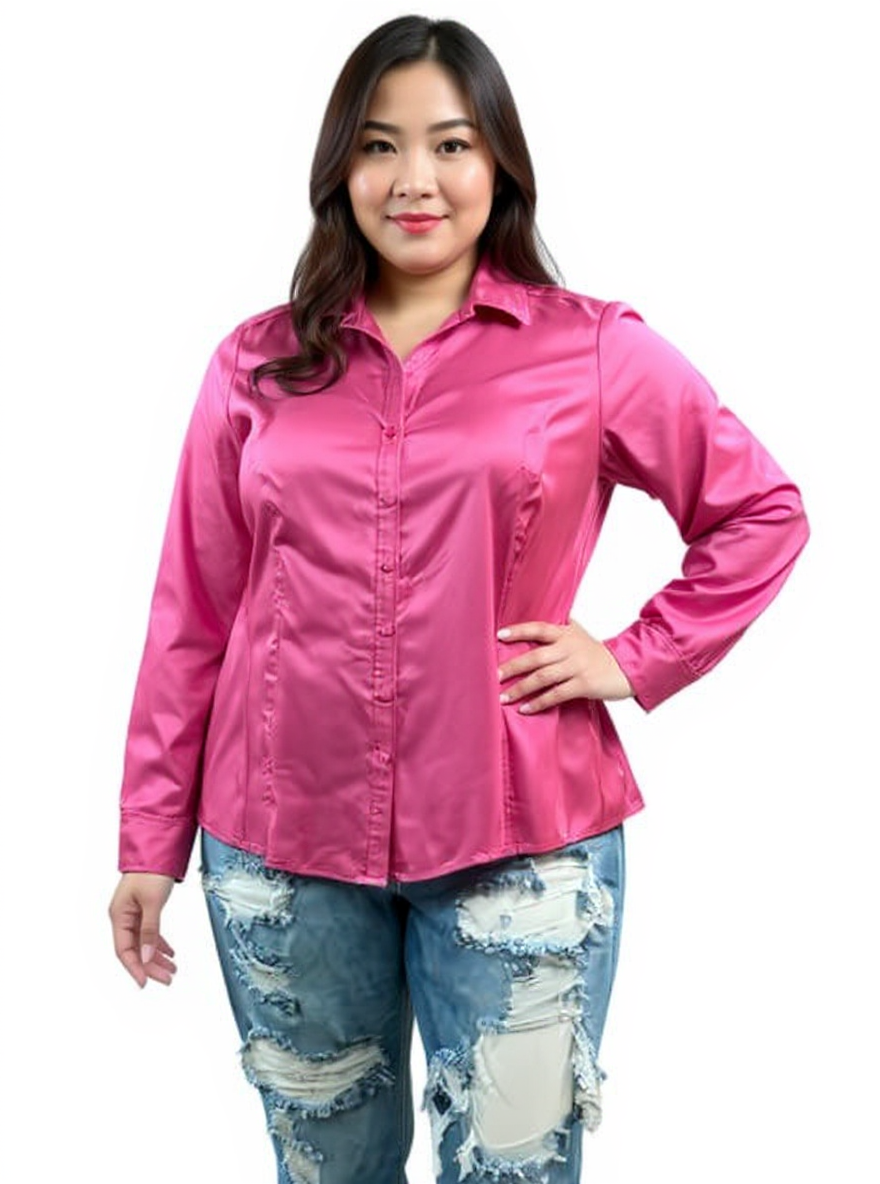 Jones New York Pink Pre-Owned Ladies Top - Size 16W