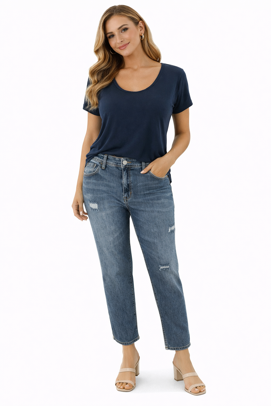 Pilcro - Light Blue Pre-Owned Ladies Jeans- Size 2