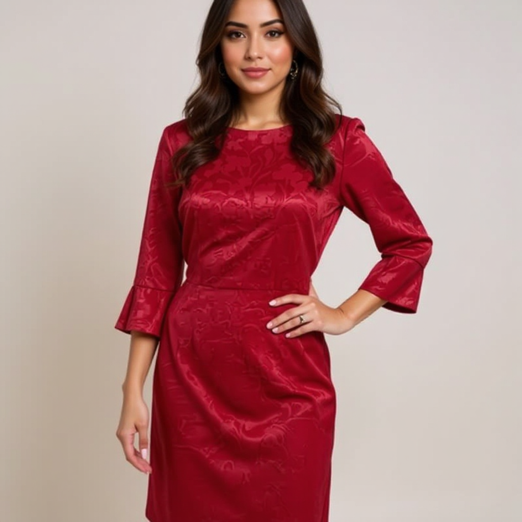 Shelby & Palmer Red Solid Pre-Owned Ladies Dress - Size 10