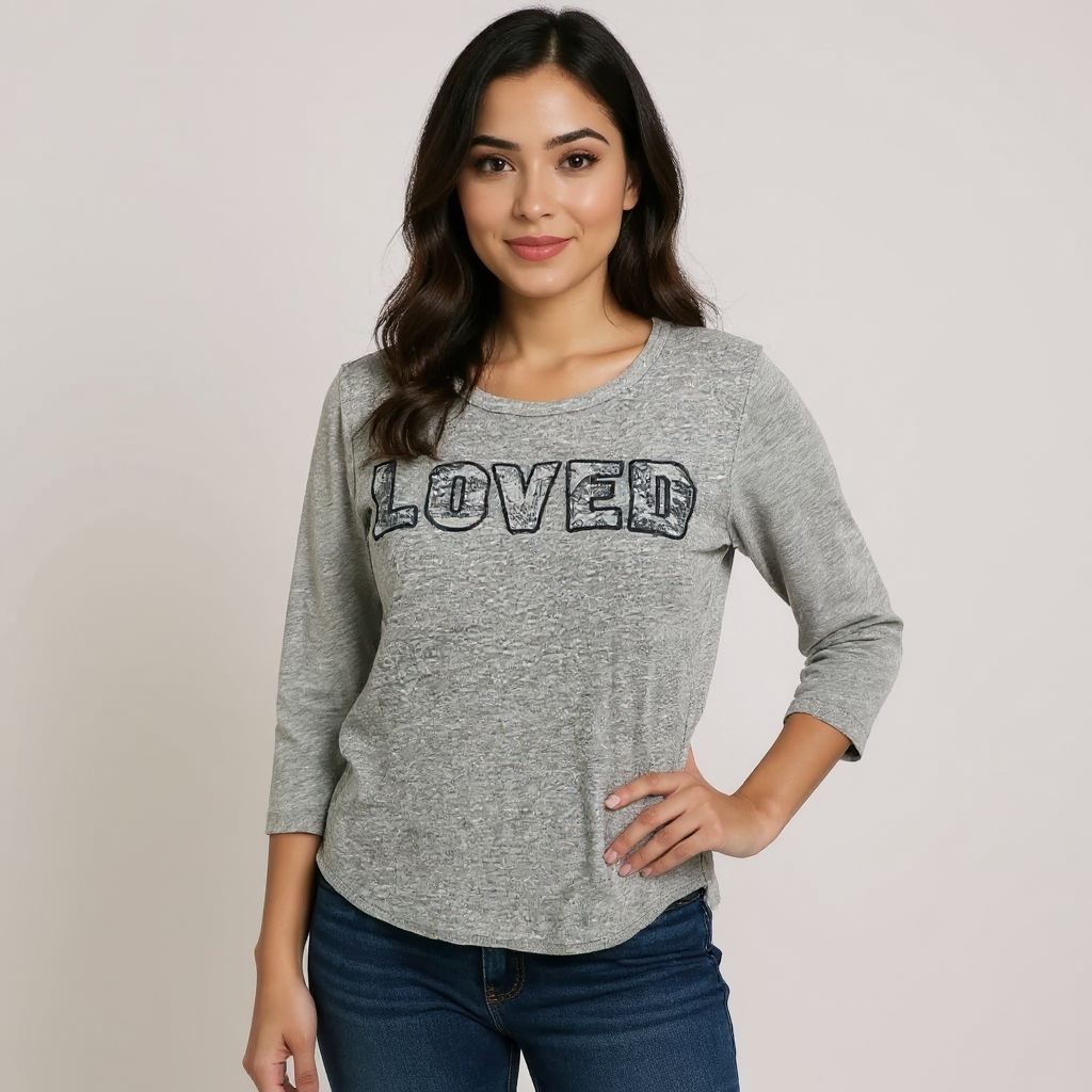 J. Crew Gray Solid Short Sleeve Top – Size Small, Excellent Pre-Owned