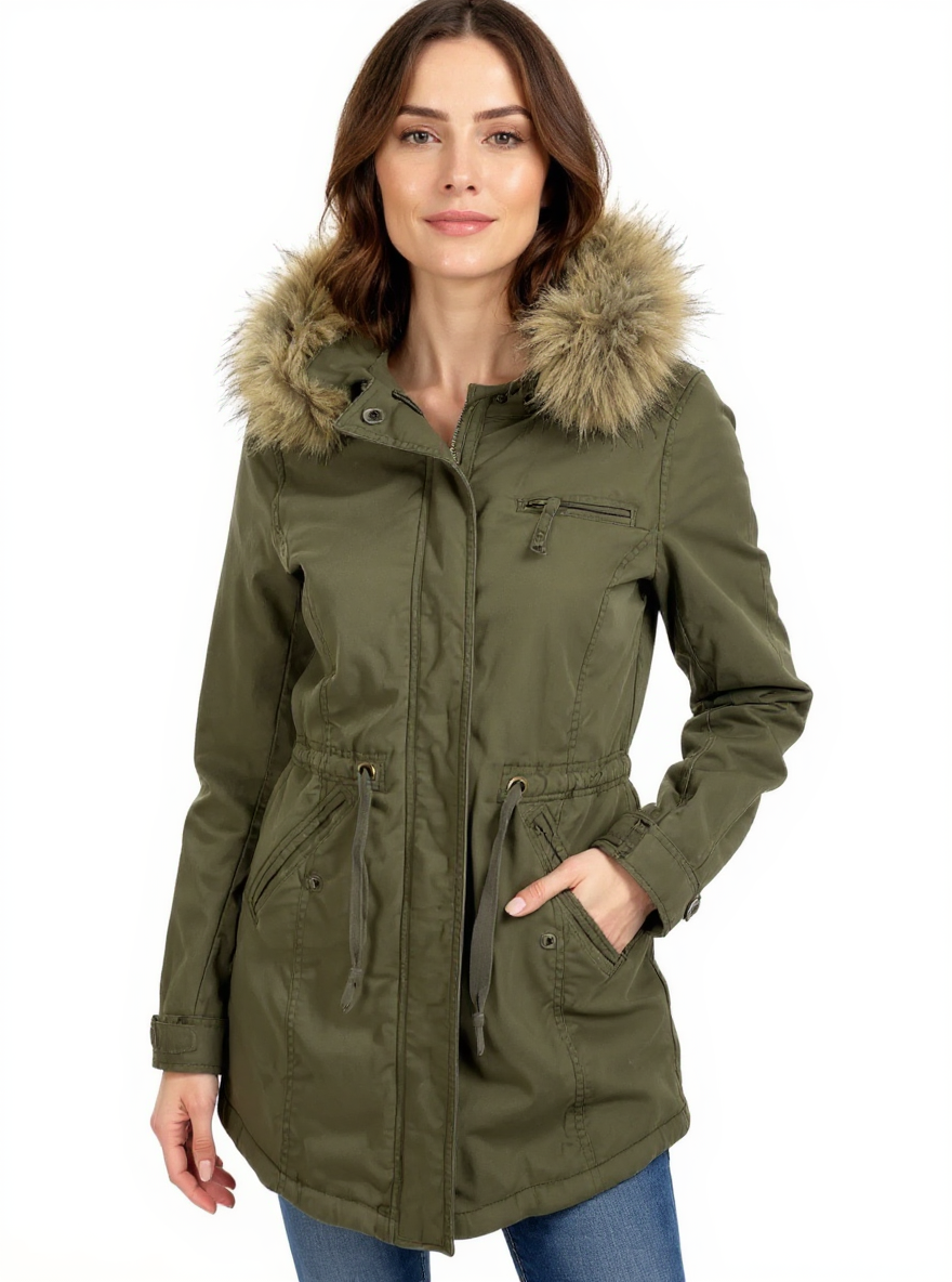 Lucky Brand Olive Green Pre-Owned Ladie Jacket - Size XS