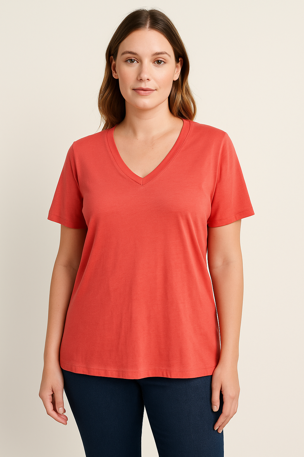 Banana Republic Coral Solid Top - Size Small - Margaret’s Fine Consignment