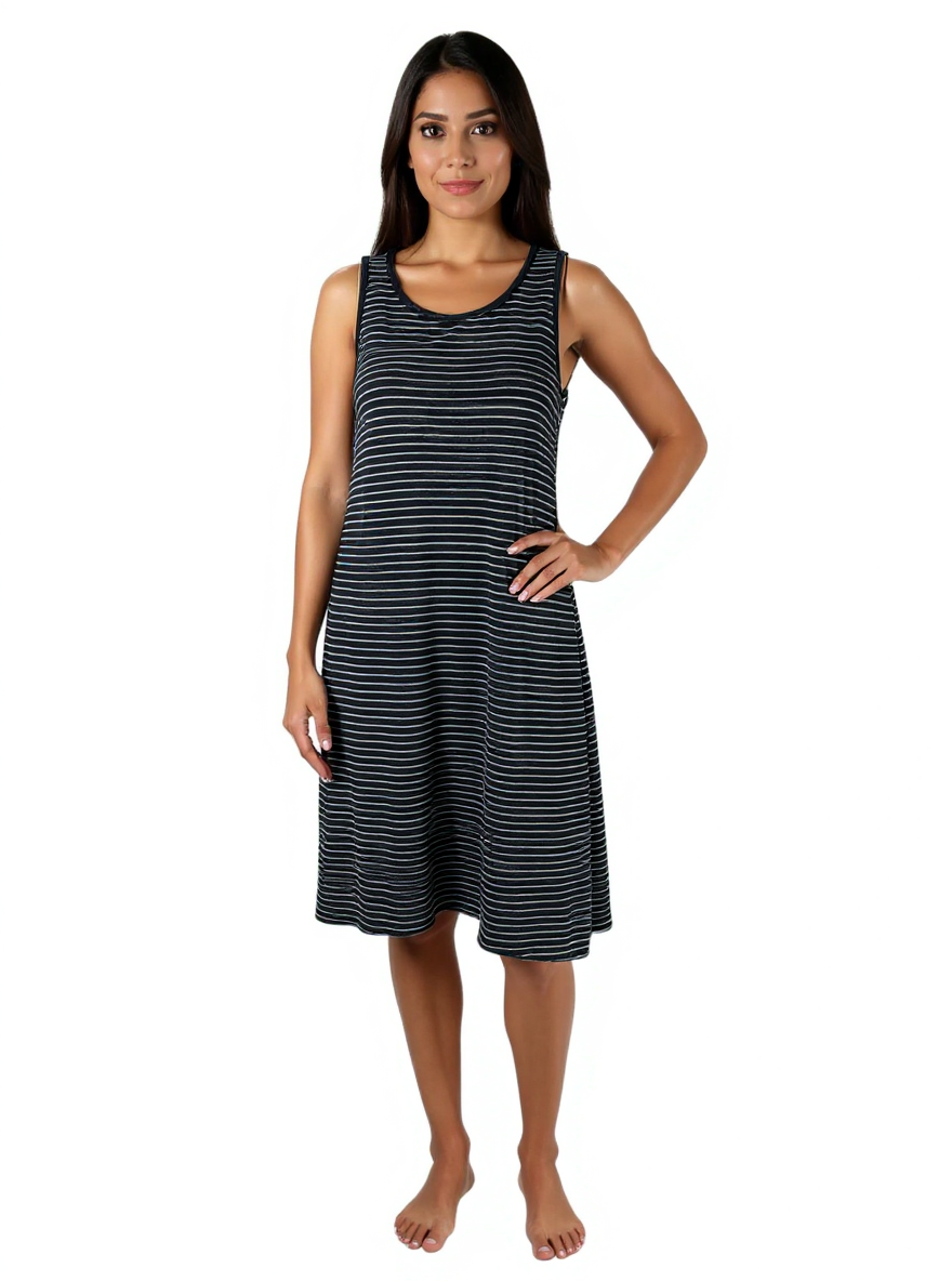 Soma Navy/White Stripe Pre-Owned Ladies Dress - Size XS