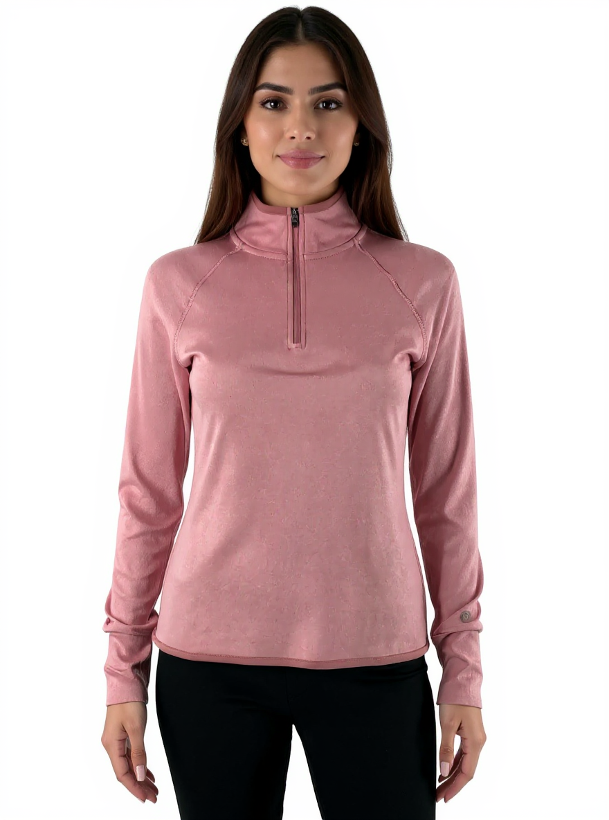 Colosseum Mauve Heathered Pre-Owned Ladies Top - Size Small