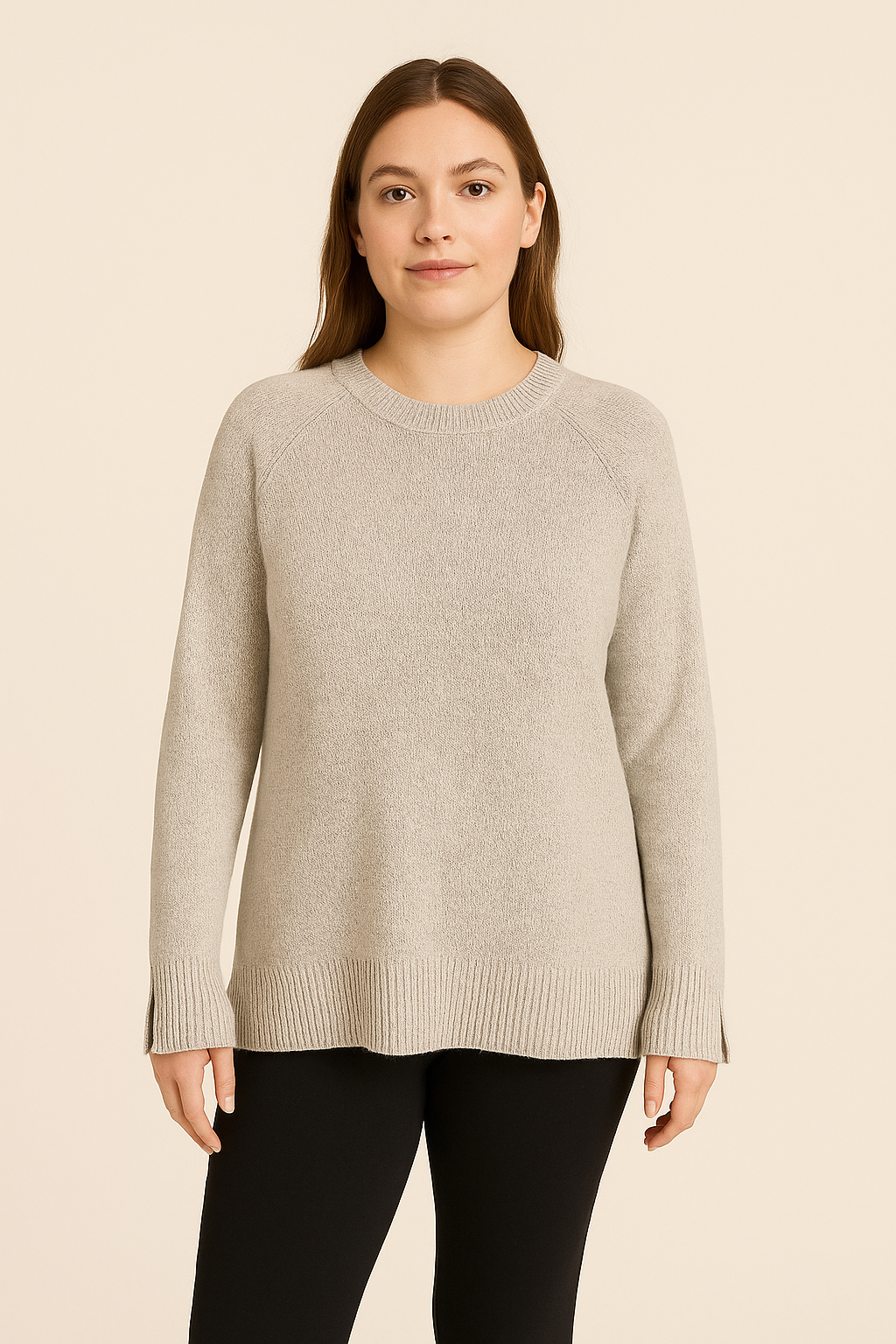 Lou & Gray Light Gray Solid Sweater - Size XS - Margaret’s Fine Consignment