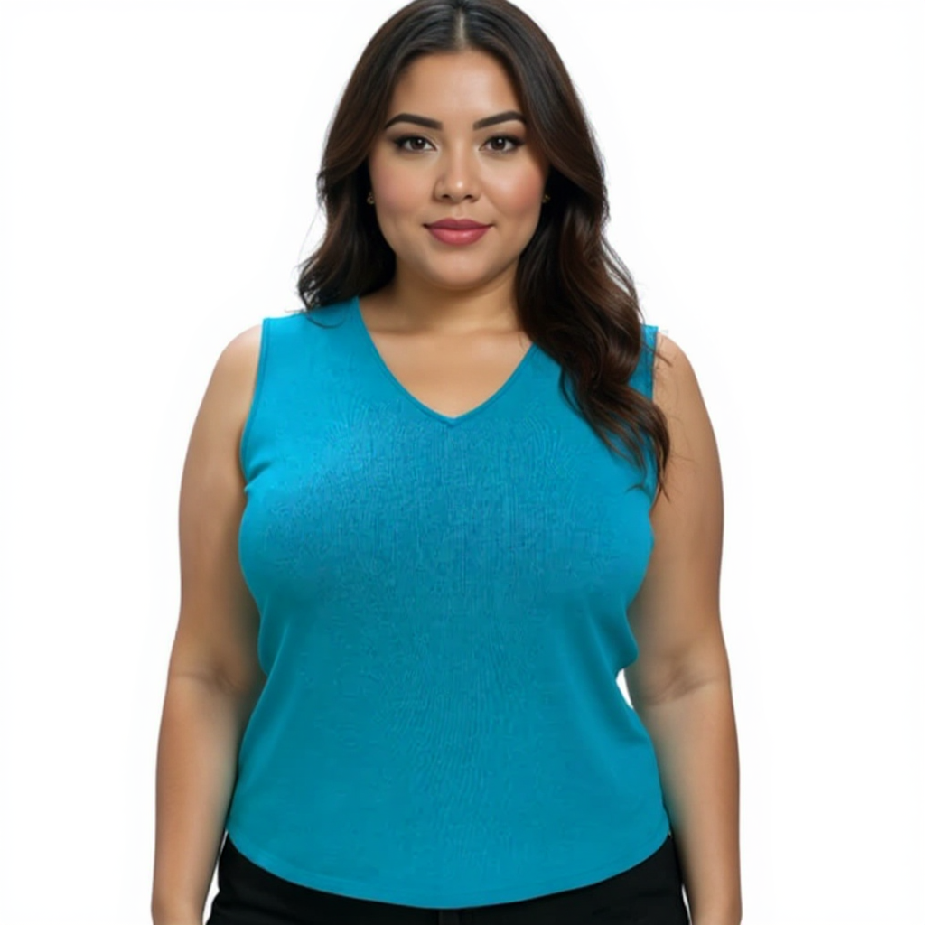 Chico's Teal Solid Pre-Owned Ladies Top - Size Large