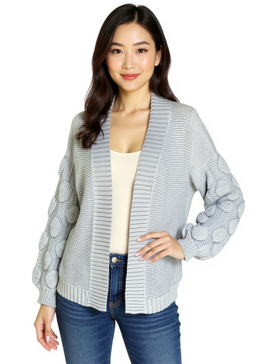 No Brand Blue/Gray Pre-Owned Ladies Shrug - Size Medium