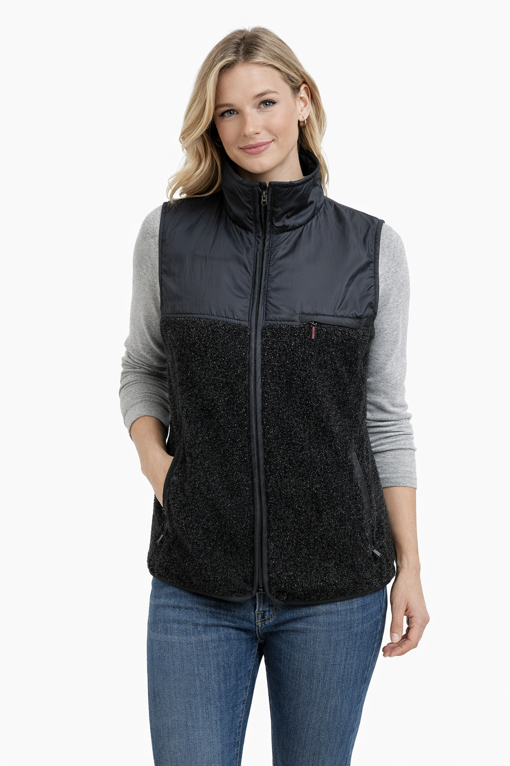 Gap Black Solid Pre-Owned Ladies Vest - Size Small