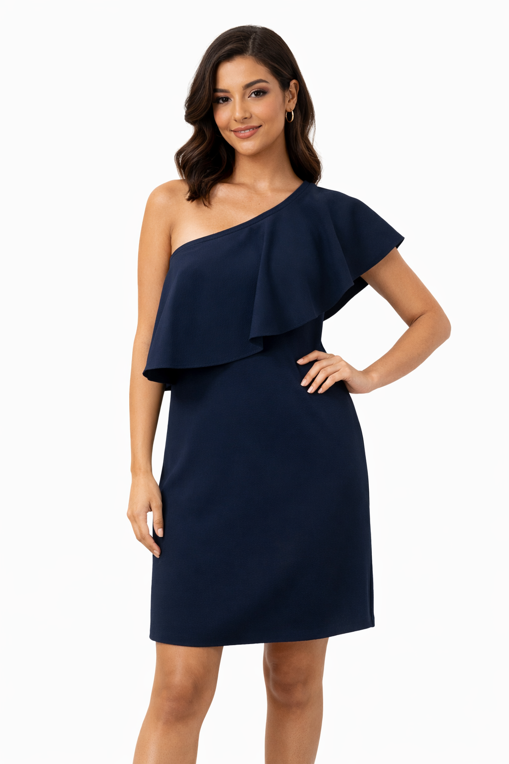 Milly Navy Solid Pre-Owned Ladies Dress - Size Small