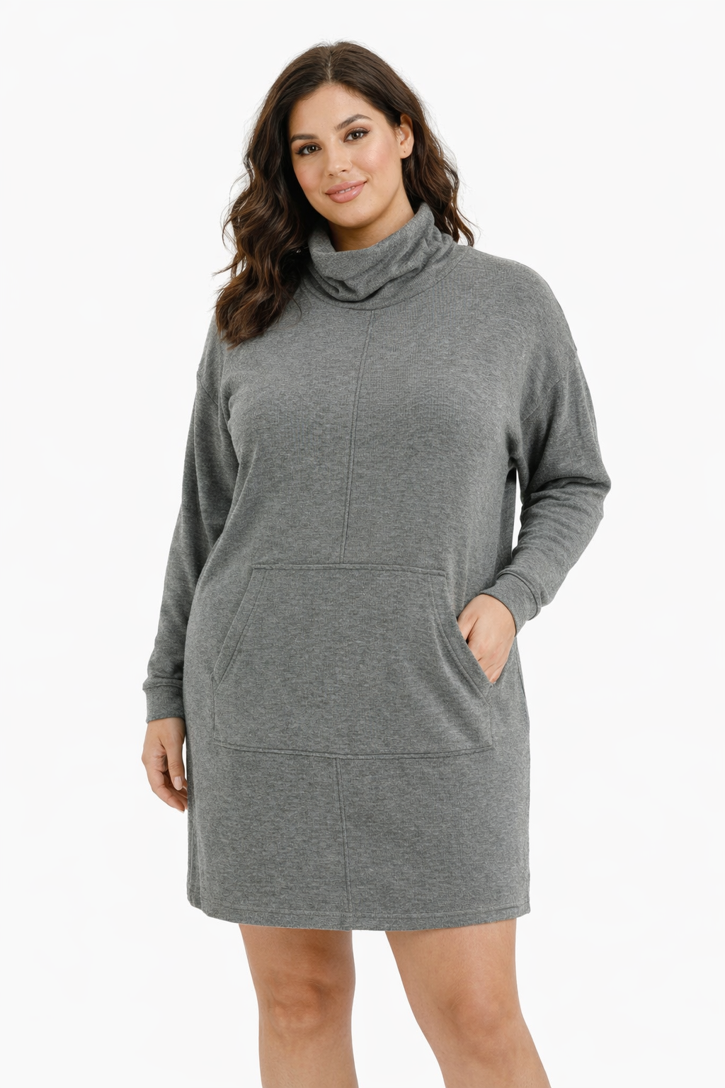 Prologue Gray Heathered Ladies Pre-Owned Dress - Size Small