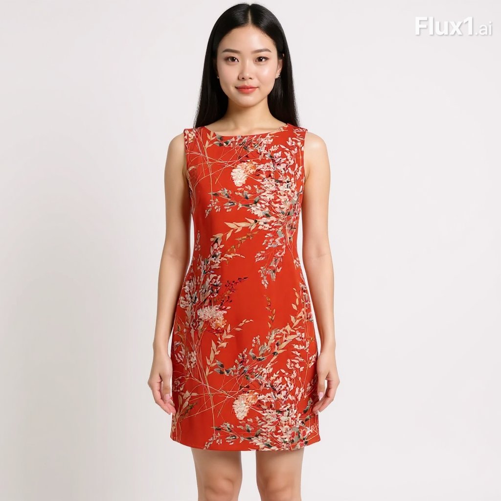 Talbots Orange Floral Pre-Owned Ladies Dress - Size 2 Petite