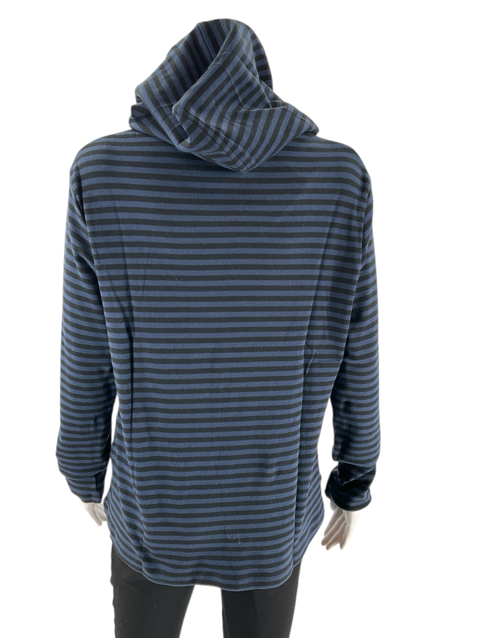 Bordado - Navy/Purple Stripe Pre-Owned Ladies Casual Top - Size Small