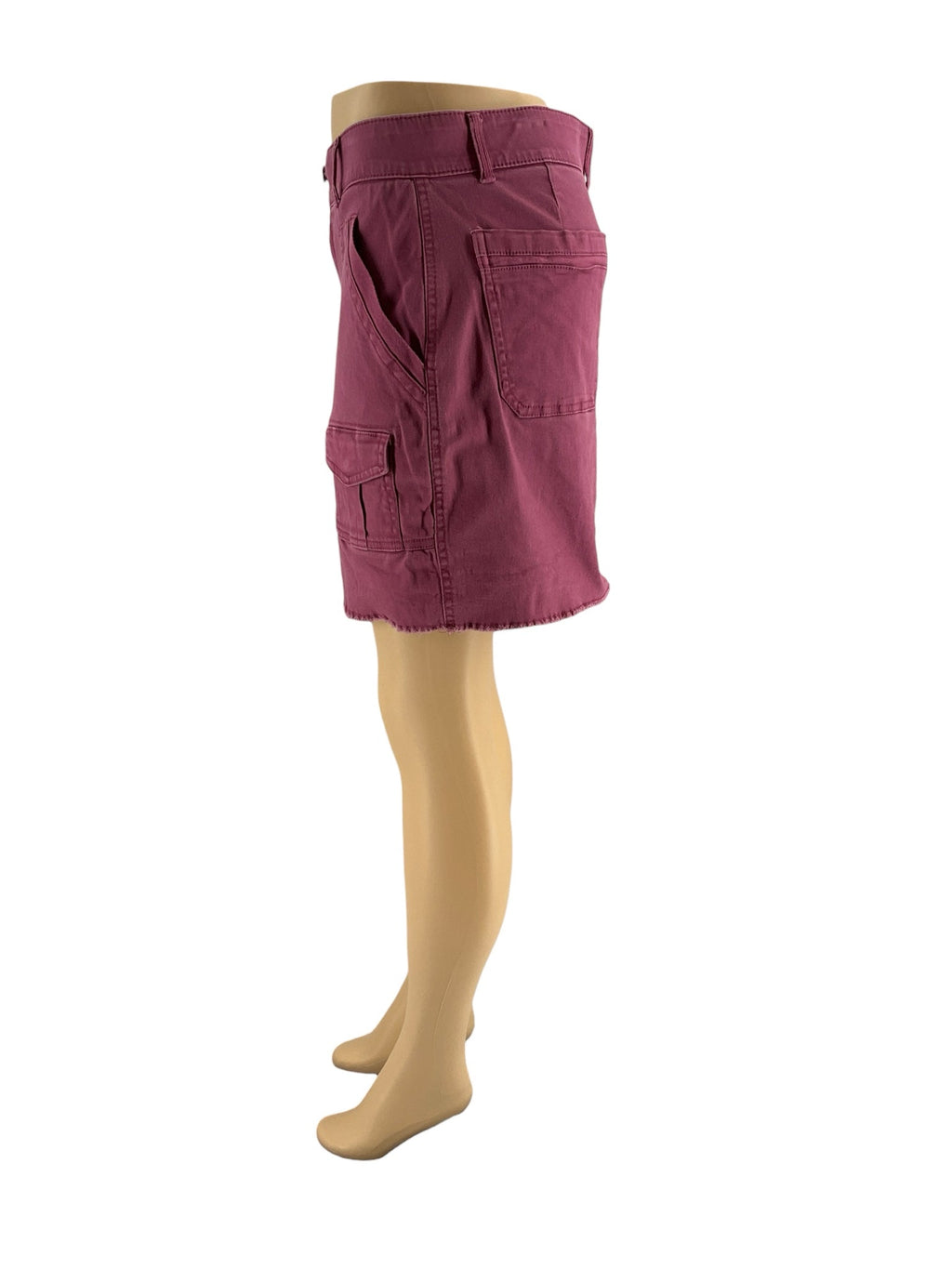 Democracy - Mauve Solid Pre-Owned Ladies Skirt - Size 8