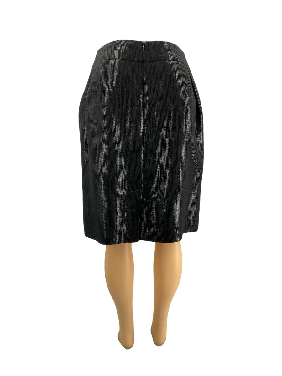 Doncaster Black Textured Pre-Owned Ladies Skirt - Size 14