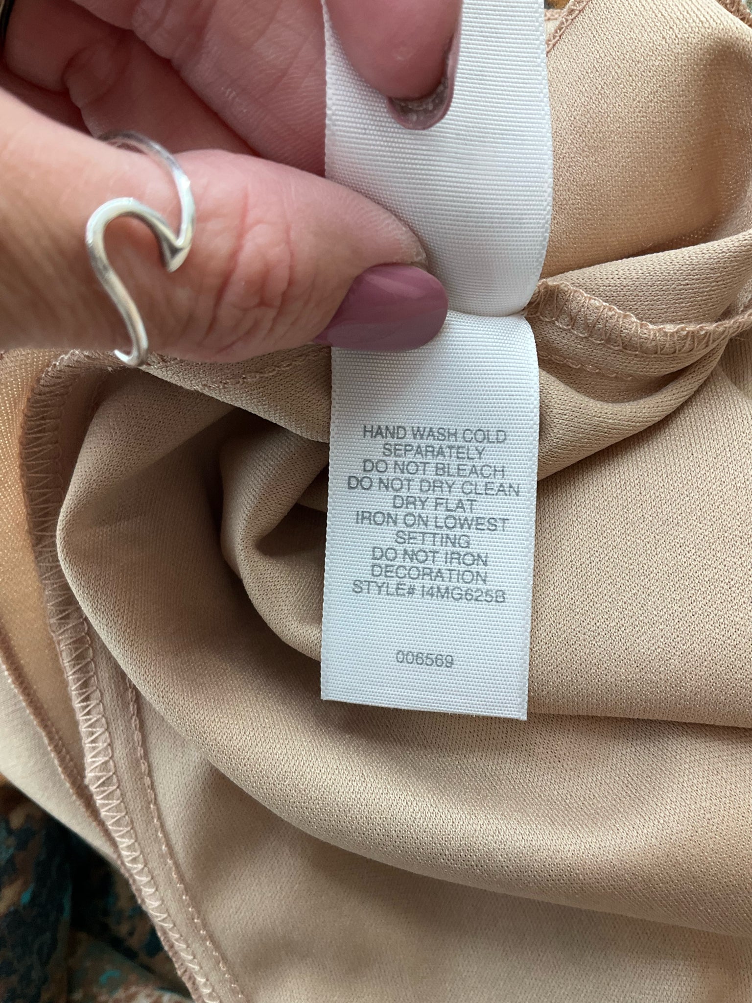 Bisou Bisou Brown/Teal Snake Pre-Owned Ladies Dress - Size 6