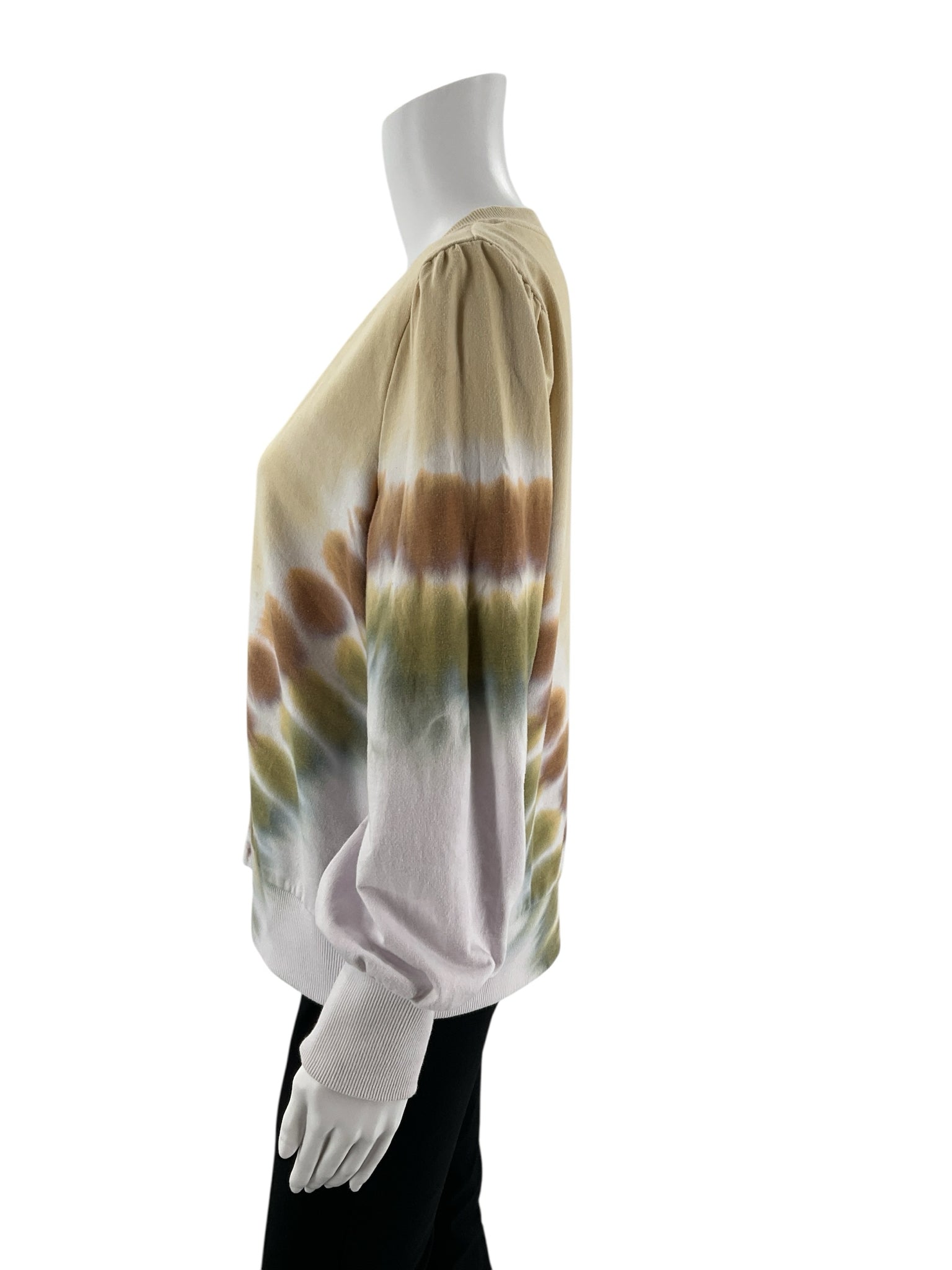 Design 365 Tan/White Tye Dye Pre-Owned Ladies Top -  Size Medium
