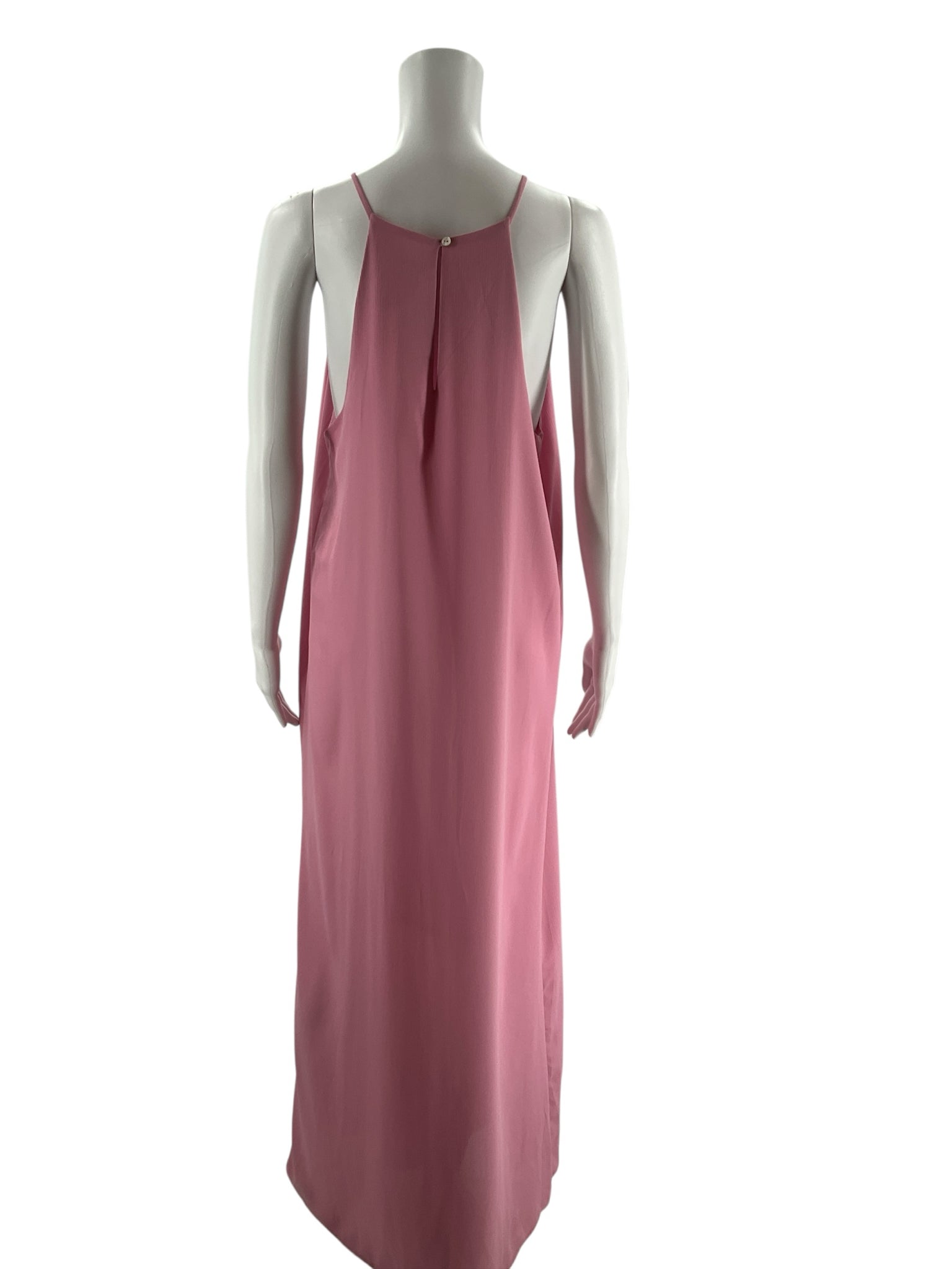 Everly Pink Solid Pre-Owned Ladies Dress - Size Large