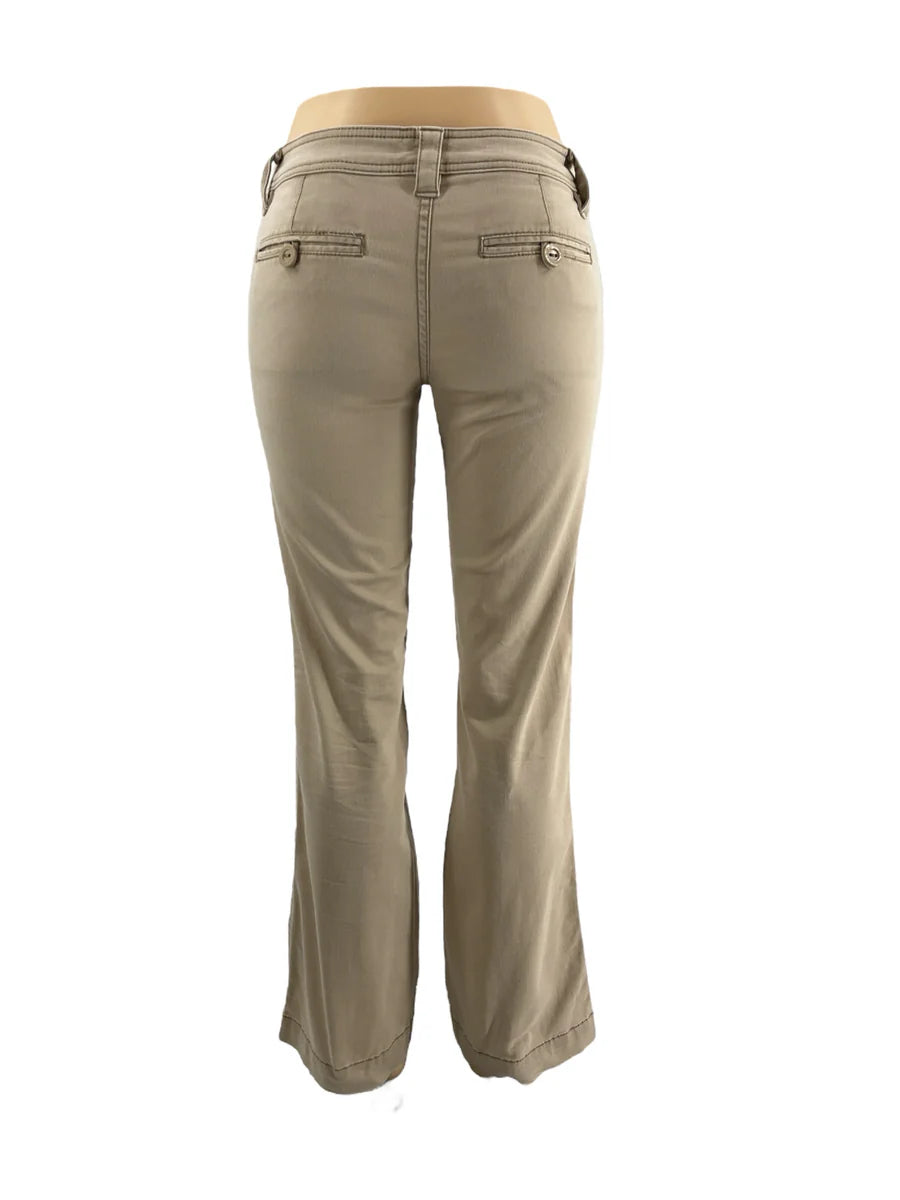 Aeropostale Tan Skinny Flare Pants – Size 3/4, Excellent Condition