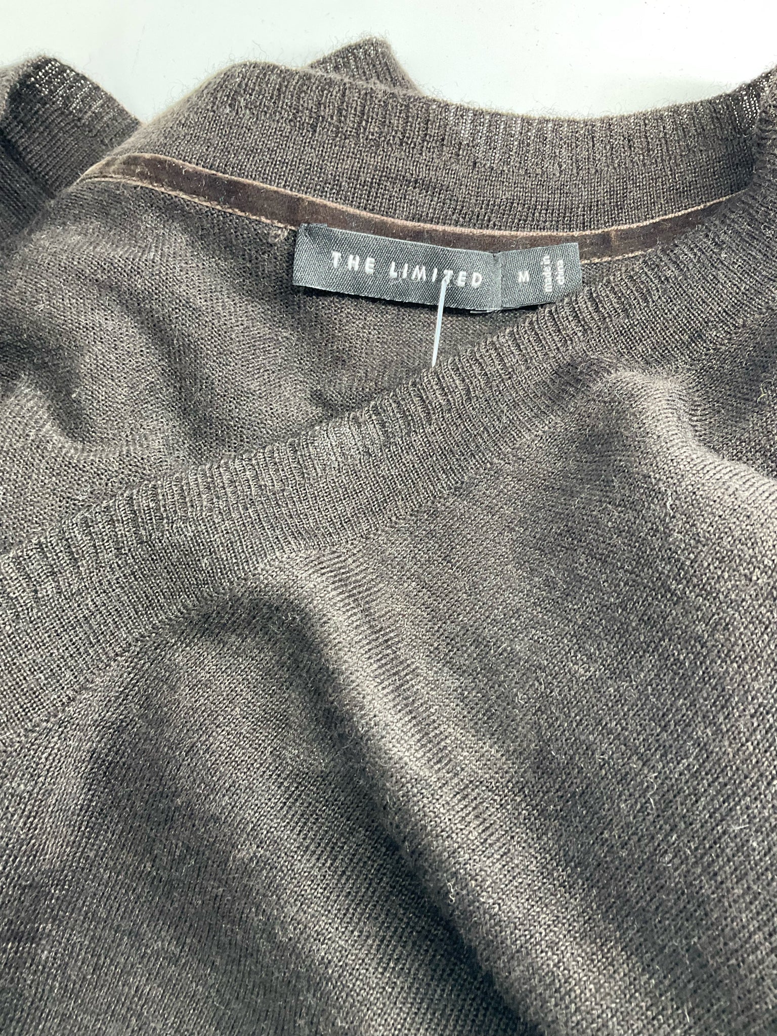 The Limited - Brown Solid Pre-Owned Ladies Casual Top - Size Medium