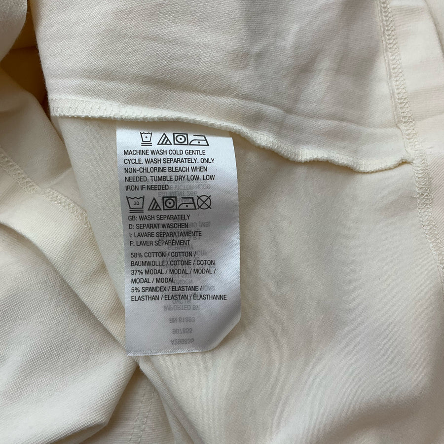 Issac Mizrahi Cream Solid Pre-Owned Ladies Top - Size Small