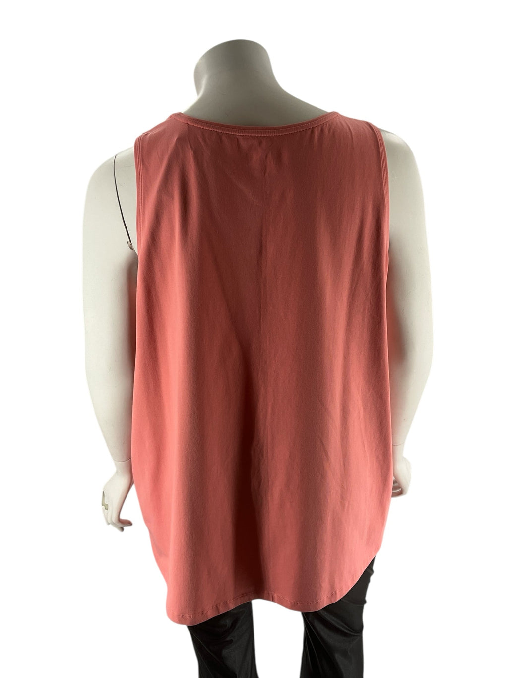 Catherine Orange Solid Pre-Owned Ladies Sleeveless Top - Size 3X