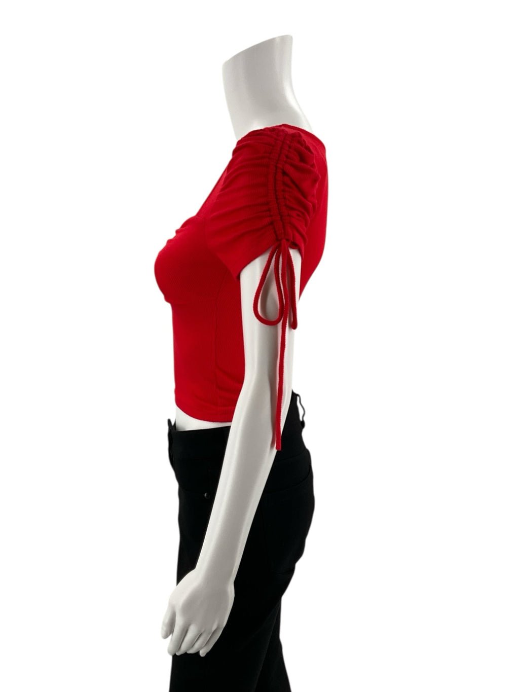 Superdown - Red Ribbed Pre-Owned Ladies Casual Top - Size XS