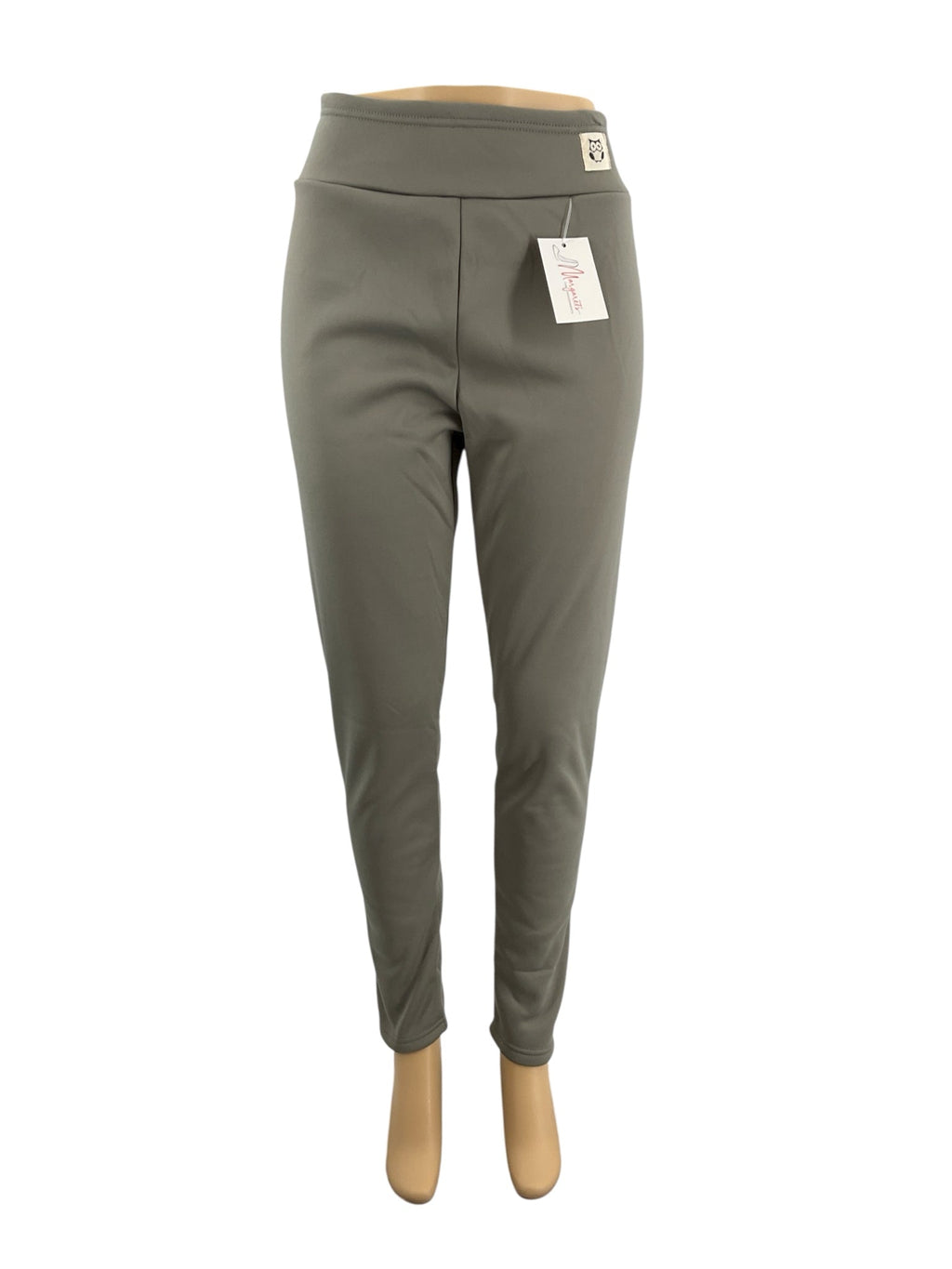 No Brand Gray Solid Pre-Owned Ladies Pants - Size Medium