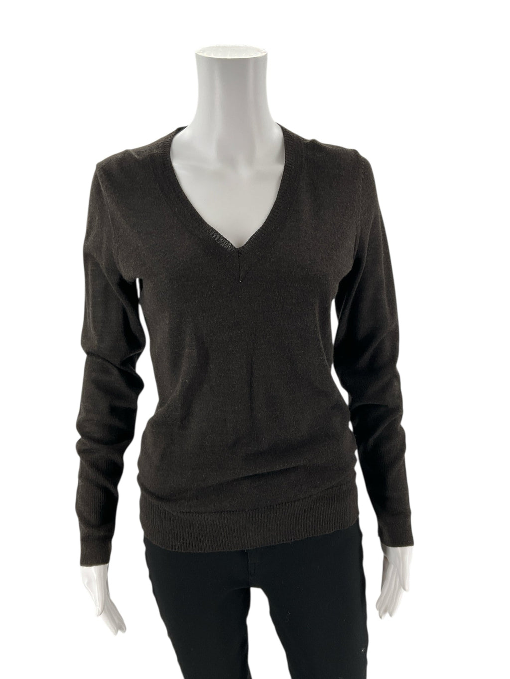The Limited - Brown Solid Pre-Owned Ladies Casual Top - Size Medium