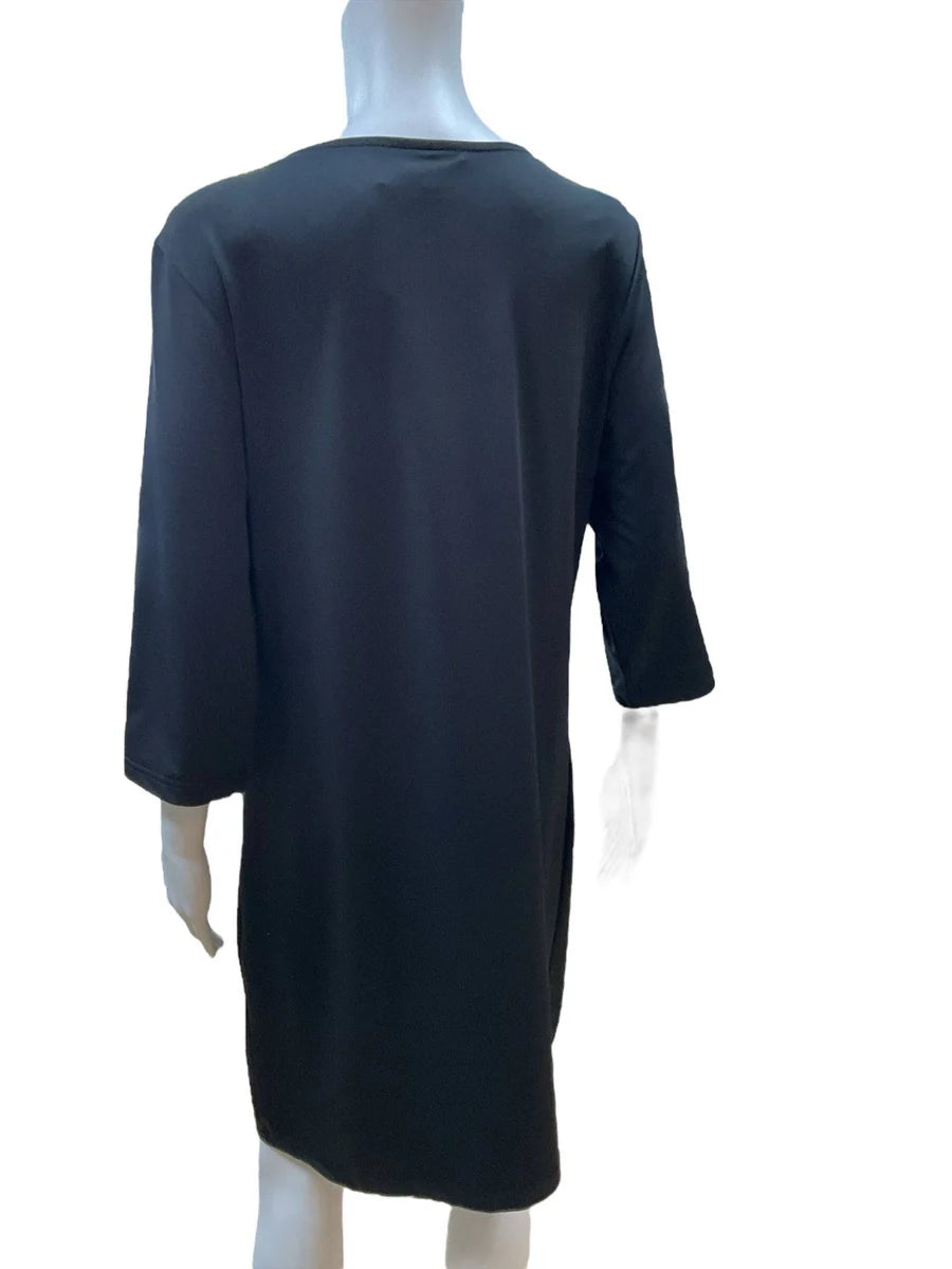 Tracy Negoshian Black Sold Ladies Pre-Owned Dress - Size Medium