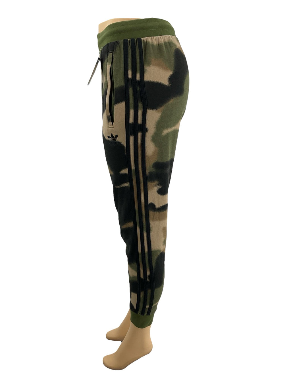 Adidas Green/Tan Camo Pre-Owned Ladies  Pants - Size Small