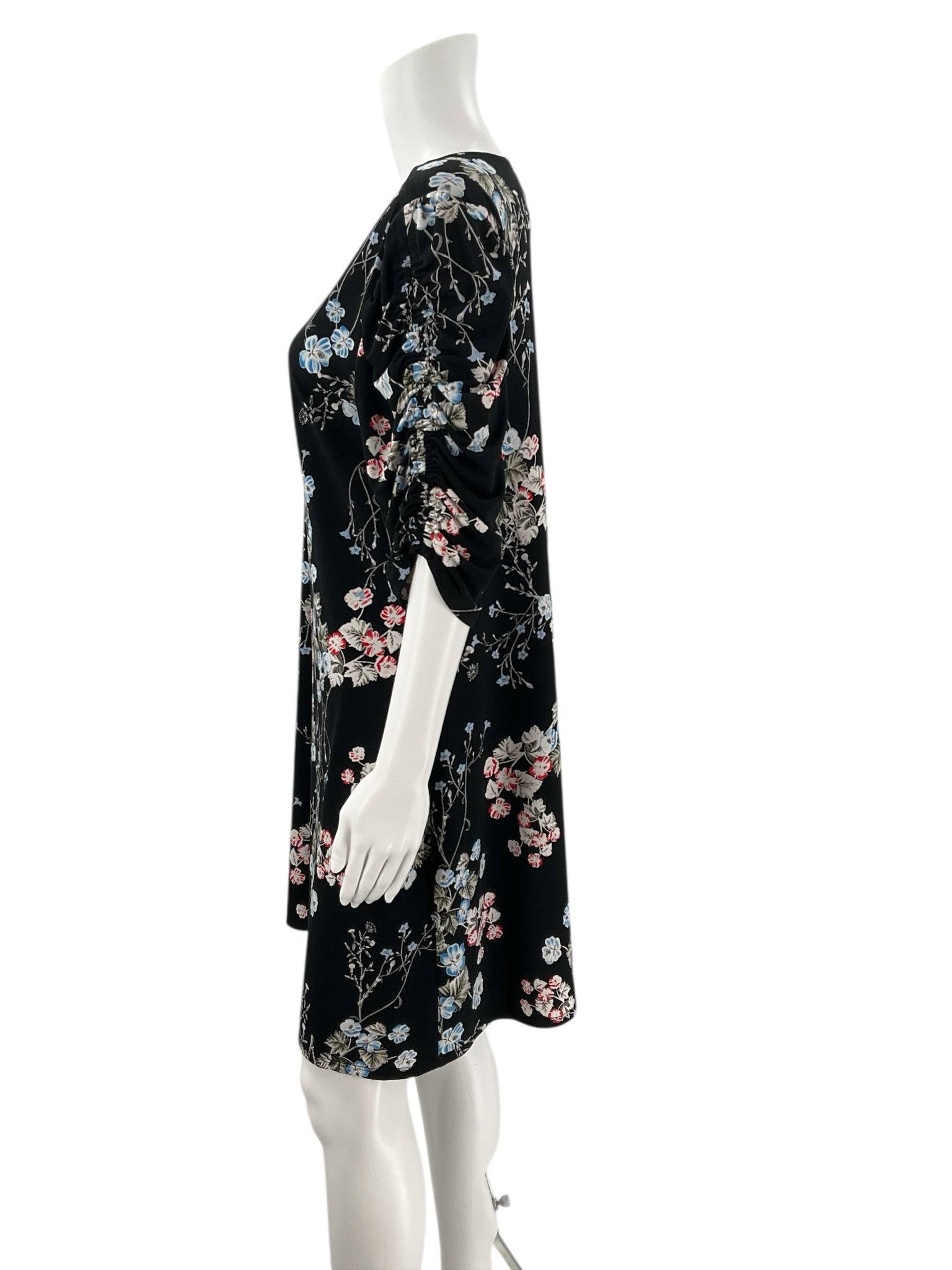 CeCe Black/Multi Floral Pre-Owned Ladies Dress - Size Large - Margaret’s Fine Consignment