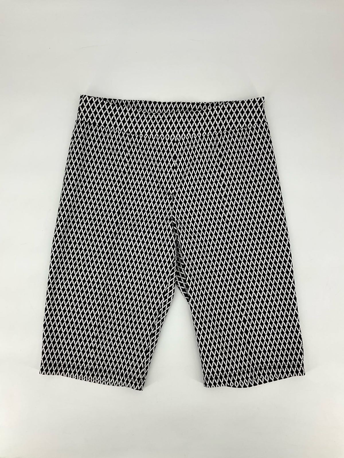 Bcnl Design Black/White Diamond Shorts -  Size 10