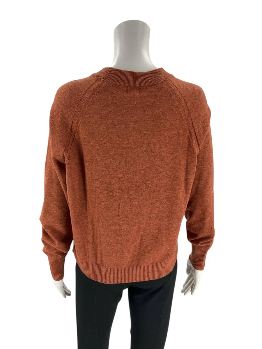 A New Day Burnt Orange Heathered Sweater - Size Small