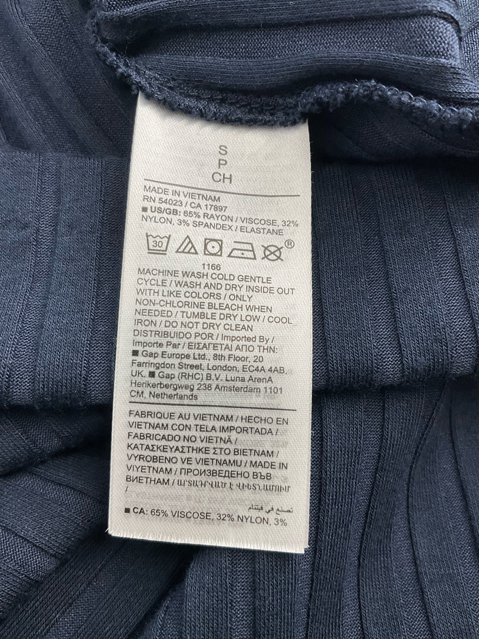 Banana Republic - Navy Stripe Pre-Owned Ladies Casual Top - Size Small