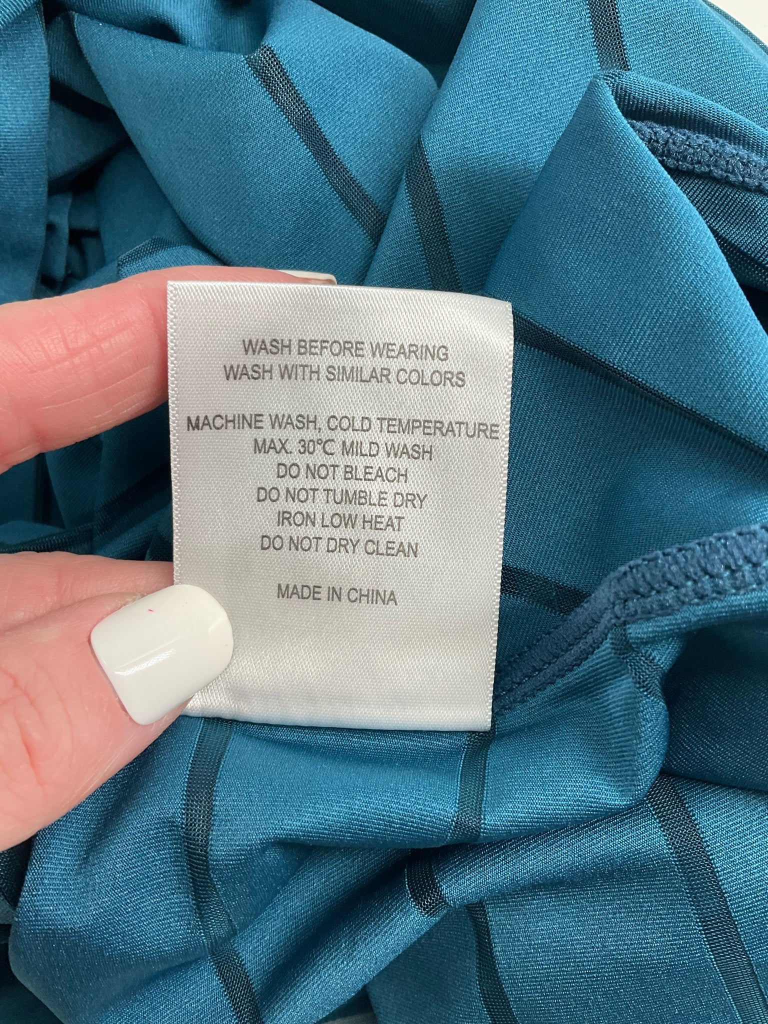 Ziya Teal Stripe Pre-Owned Ladies Sleeveless Top - Size 2XL