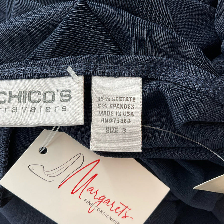Chico’s Navy Blue Pre-Owned Ladies Cardigan - Size XL